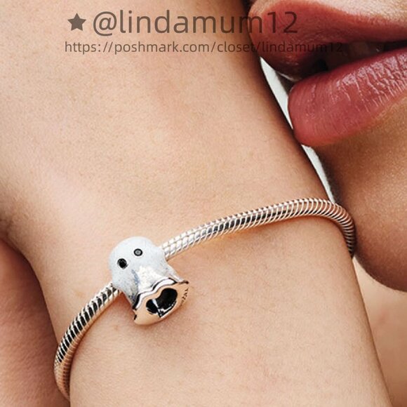 Pandora Glow-in-the-dark Boo Ghost Charm - Picture 4 of 5